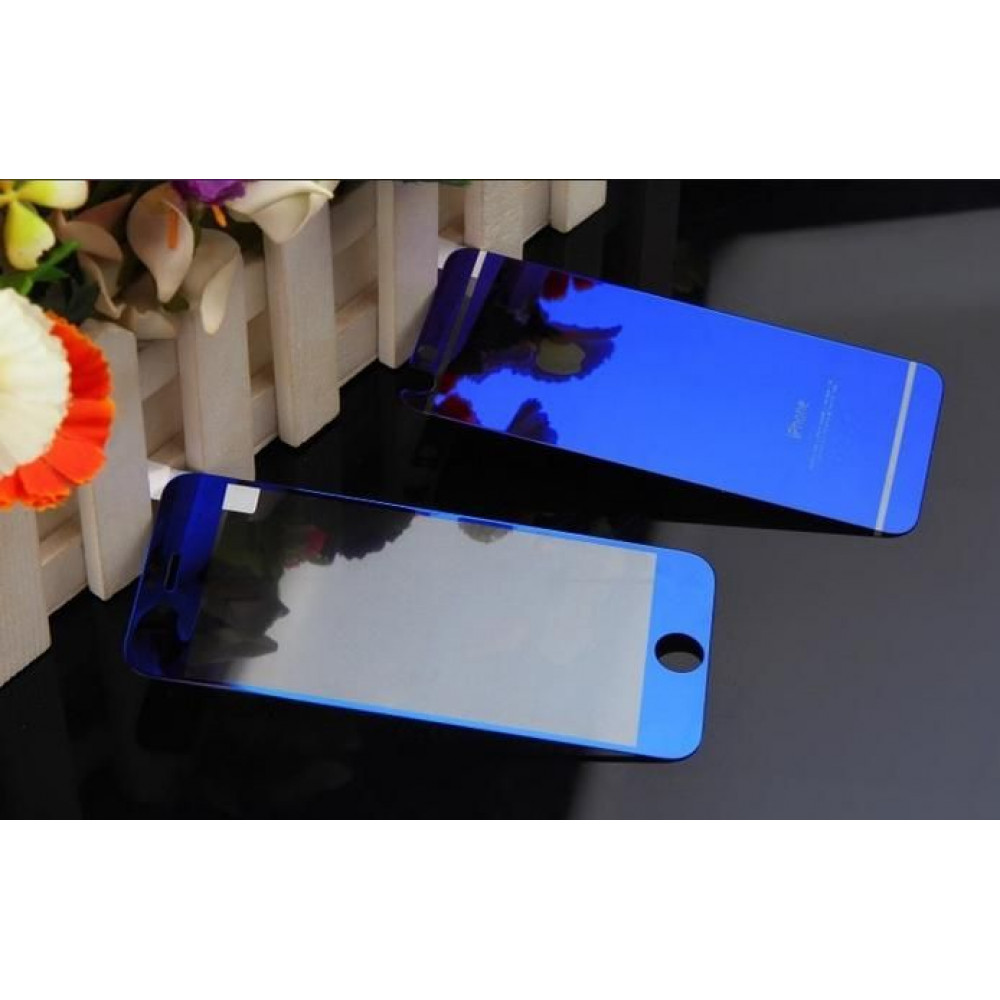 Закаленное стекло Apple для iPhone 6 (комплект 2 шт.) Blue
