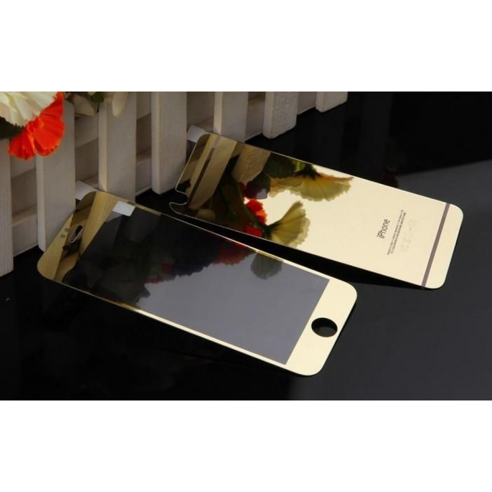 Закаленное стекло Apple для iPhone 6 (комплект 2 шт.) Gold
