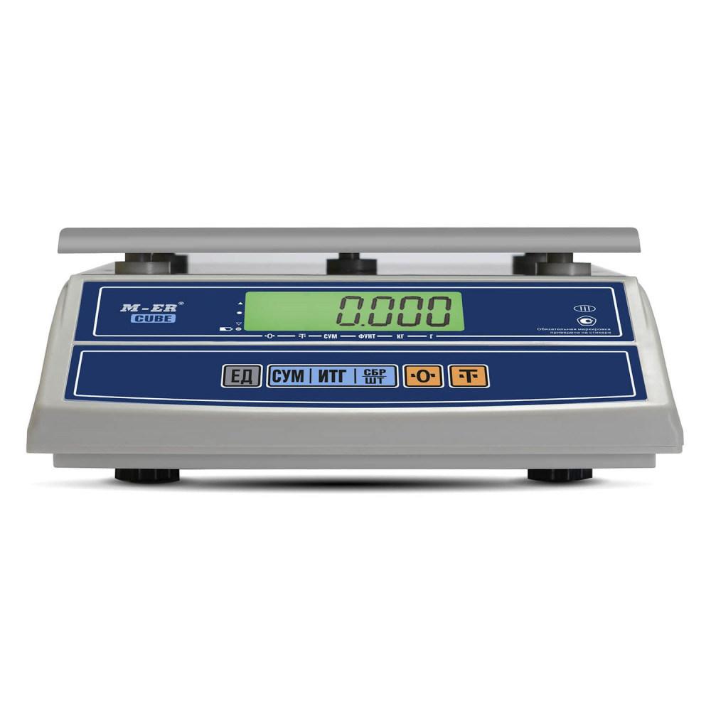 Фасовочные настольные весы M-ER 326 AFL-6.1 Cube LCD
