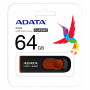 USB Flash Drive ADATA C008 64GB Black/Red
