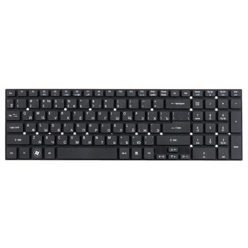 Клавиатура для ноутбука Acer для Aspire 5755, 5830, V3, V3 551, V3 571, V3 771G, без рамки Black
