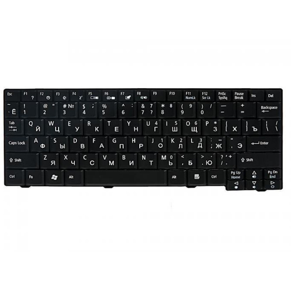Клавиатура для ноутбука Acer ONE ZG5, ZG8, D250, A110, A150, D150, 250   KB.INT00.523   9J.N9482.E0R Black
