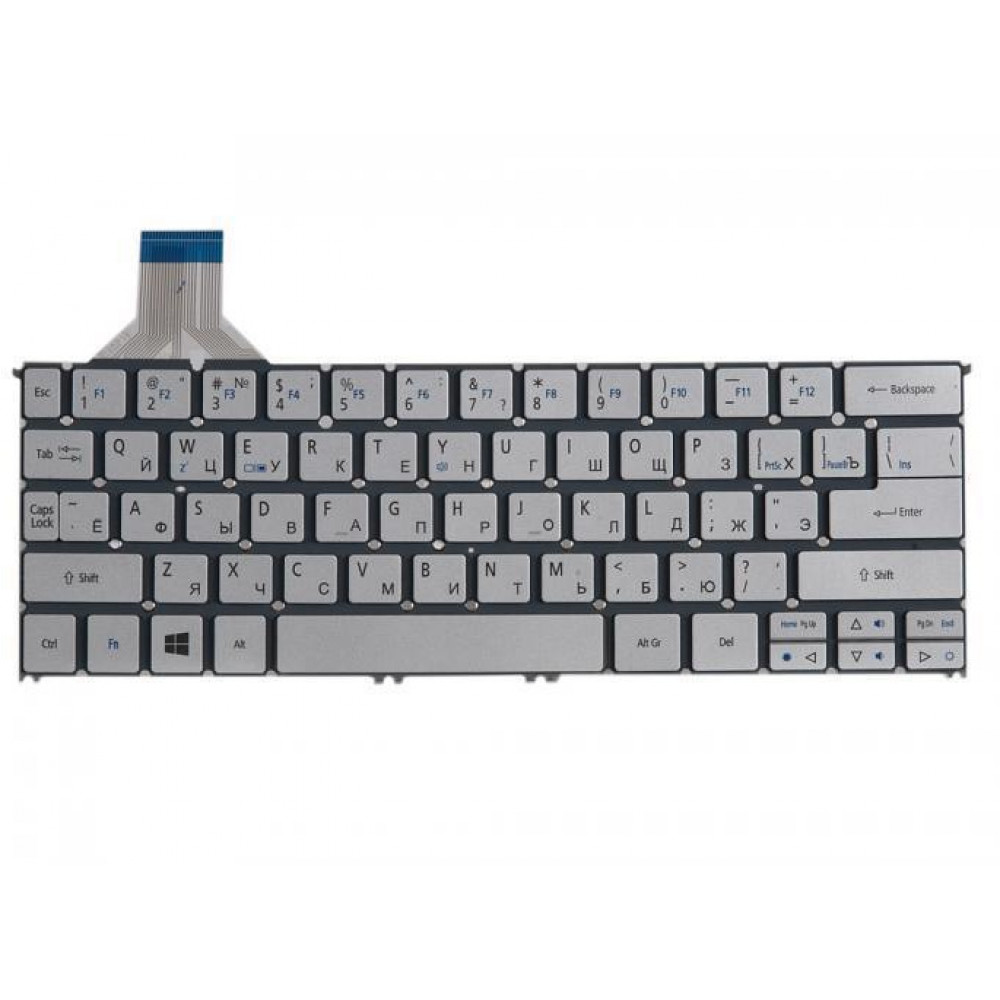 Клавиатура для ноутбука Acer S7 391   NK.I1113.00L, No frame Silver
