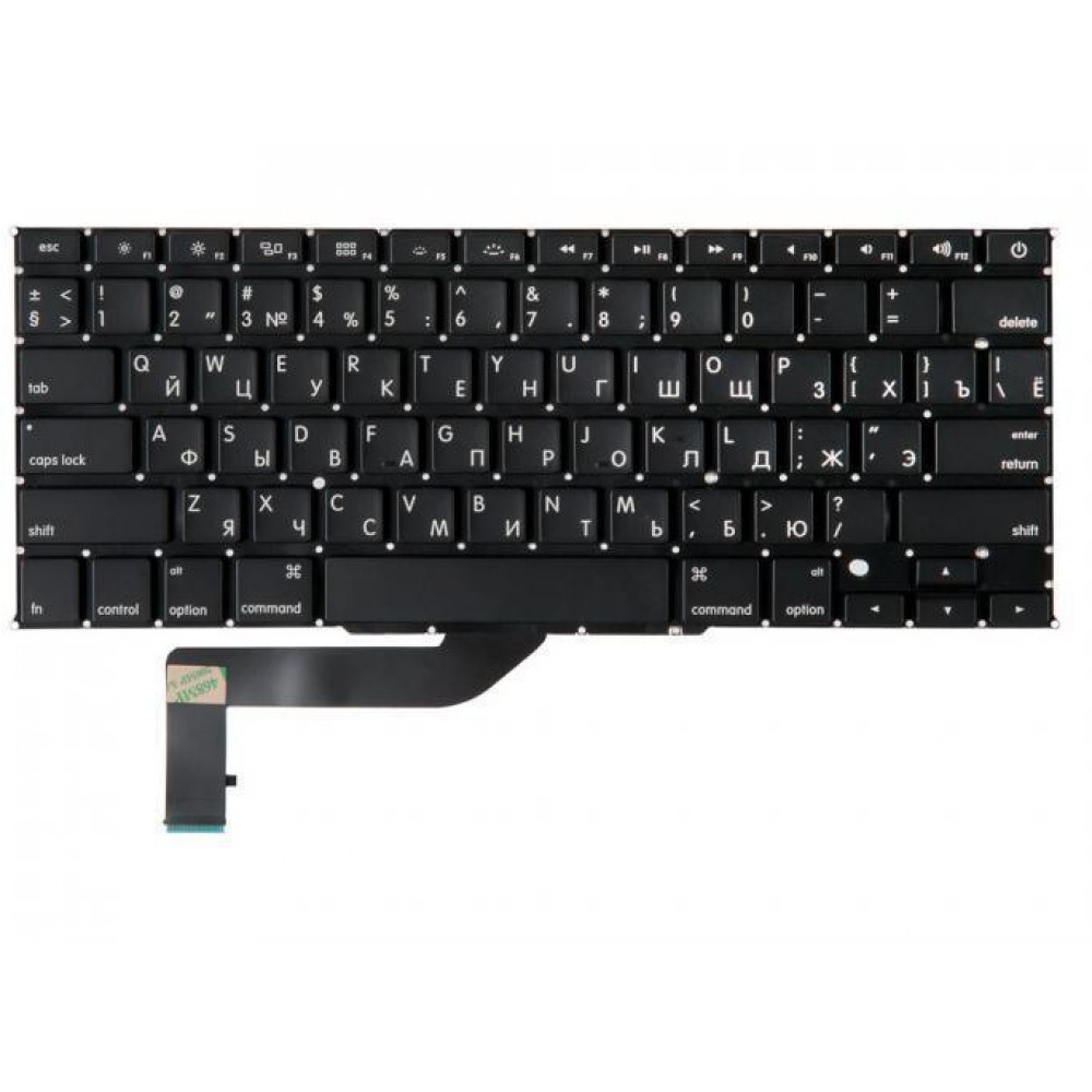 Клавиатура для ноутбука Apple MacBook Pro Retina 15 A1398, русская Mid 2012   Mid 2014 US Enter Black
